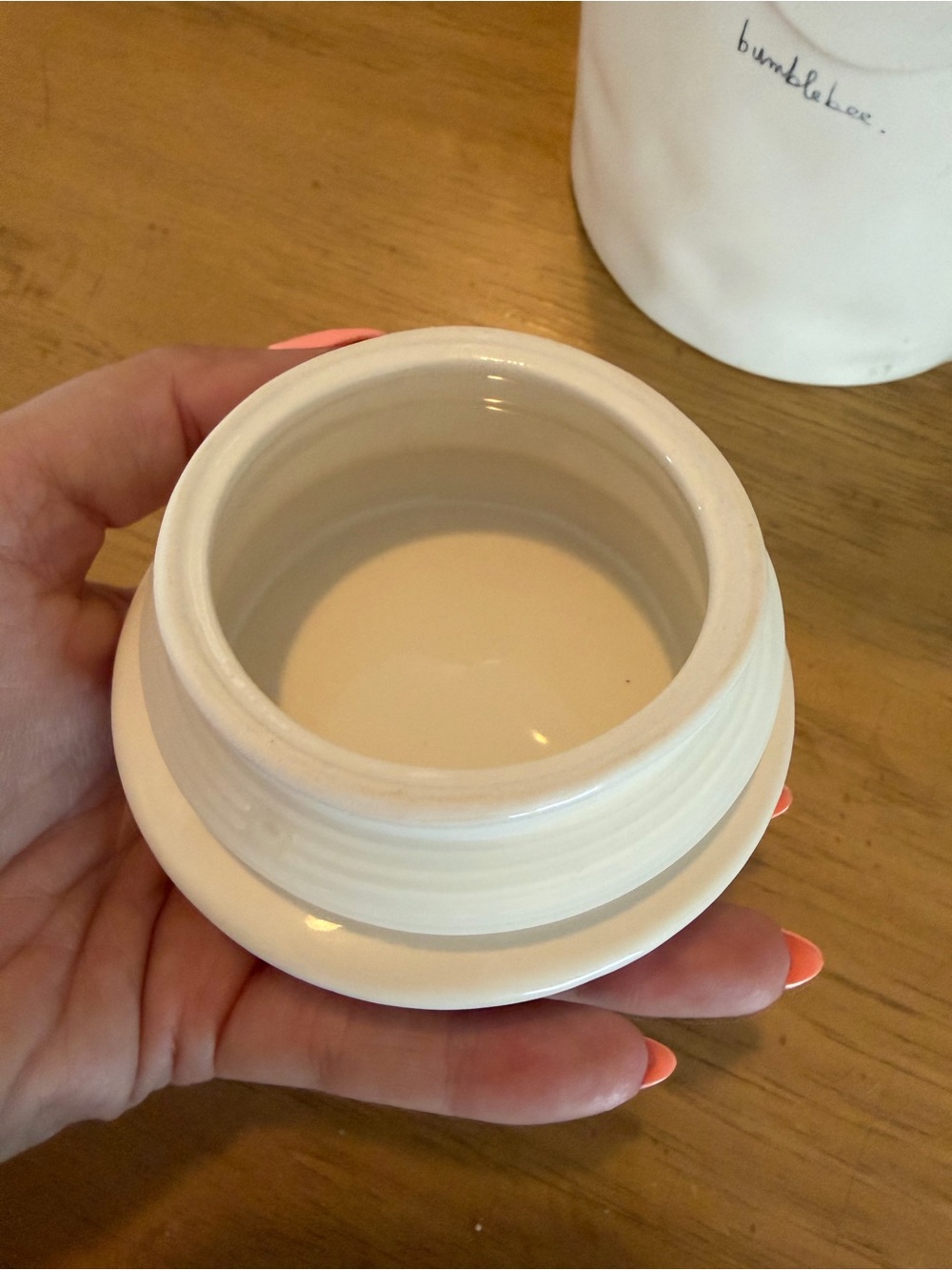 Rae Dunn bumblebee Canister - Lidded Kitchen Storage - Picture 4 of 11